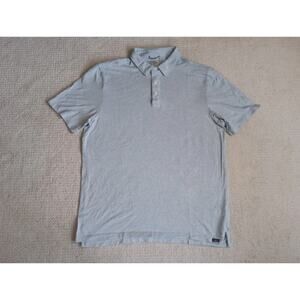Faherty Polo Shirt Mens Large Style MKC0115 Light Blue